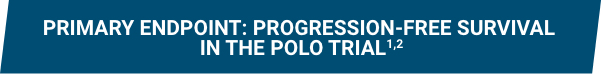 LYNPARZA POLO Trial Progression-Free Survival Header