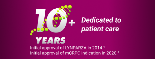 LYNPARZA 10 Plus Years Dedicated To Patient Care 